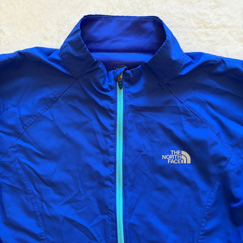 The North Face Flight Series Womens L Running Jacket Blue Lightweight Reflective